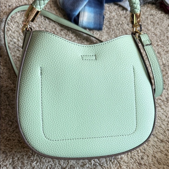 Anne Klein Green Crossbody Bag with Structured Elegance - Picture 3 of 4